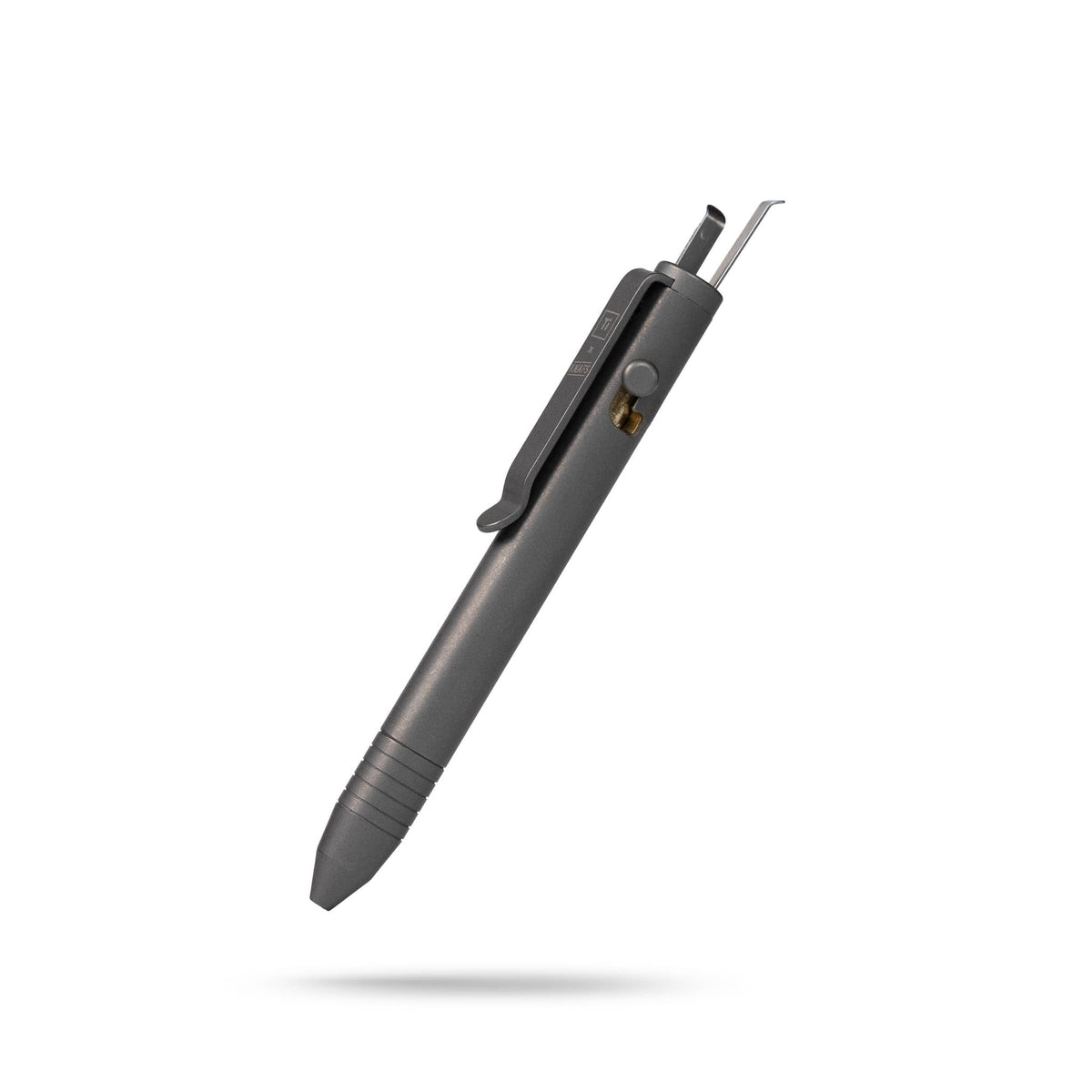 Knafs multi tool pen in gray with a sleek design and integrated tools for versatile use